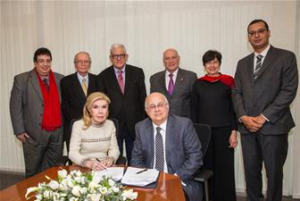 Signage of the new MoU of the Alexandria Center for Hellenistic Studies - Bibliotheca Alexandrina